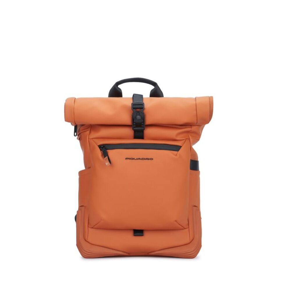 Piquadro Unisex Zaino Roll-Top In Tessuto